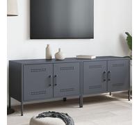 vidaXL Muebles de TV 2 unidades acero gris antracita 68x39x50,5 cm