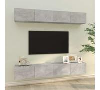 vidaXL Muebles de TV 4 piezas 100x30x30 cm, Mueble de Salon, Mueble TV, Mueble TV salon, Mesa de TV, Mueble tele