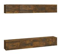 vidaXL Muebles de TV 4 piezas 100x30x30 cm, Mueble de Salon, Mueble TV, Mueble TV salon, Mesa de TV, Mueble tele