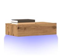 vidaXL Muebles de TV con luces LED 2 uds roble artisan 60x35x15,5 cm