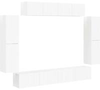 vidaXL: Muebles para televisión, 8 unidades, blanco brillante