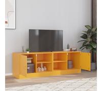 vidaXL Muebles para TV 2 unidades acero amarillo mostaza 67x39x44 cm
