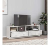 vidaXL: 2 armarios para televisión, color blanco, 67x39x44 cm, acero