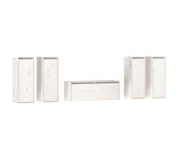 vidaXL Muebles para TV 5 piezas madera maciza de pino, Mueble de Salon, Mueble TV, Mueble TV salon, Mesa de TV, Mueble tele