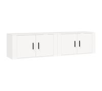vidaXL Muebles para TV de pared 2 uds blanco 80x34,5x40 cm