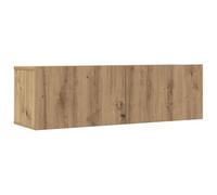 vidaXL Mueble para TV de pared Roble artesanal 2 uds 100x30x30 cm