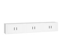 vidaXL Muebles para TV de pared 3 uds 80x34,5x40 cm, Mueble de Salon, Mueble TV, Mueble TV salon, Mesa de TV, Mueble tele