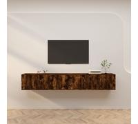 vidaXL Muebles para TV de pared 3 uds 80x34,5x40 cm, Mueble de Salon, Mueble TV, Mueble TV salon, Mesa de TV, Mueble tele