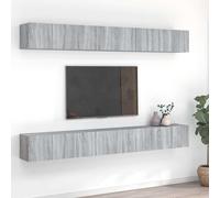 vidaXL Muebles TV 8 uds madera contrachapada gris Sonoma 60x30x30 cm