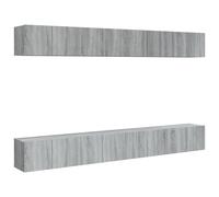 vidaXL Muebles TV 8 uds madera contrachapada gris Sonoma 60x30x30 cm