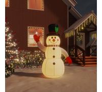 vidaXL Muñeco de nieve hinchable con LED 120 cm