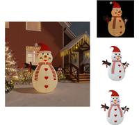 vidaXL Muñeco de nieve inflable con luces LED, 250 cm - Iluminación navideña