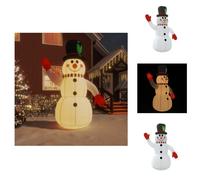 vidaXL Muñeco de nieve inflable con luces LED, 300 cm - Iluminación navideña