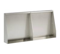 vidaXL Muro de Contención 2 uds. 40 x 12 x 30 cm Acero inoxidable