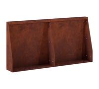 vidaXL Muro de Contención 2 uds. 40 x 12 x 40 cm Acero oxidado Oxidado