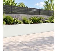 vidaXL Muro de Contención 4 uds. 40 x 12 x 40 cm Acero Blanco