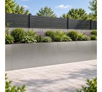 vidaXL Muro de Contención 4 uds. 40 x 12 x 50 cm Acero inoxidable