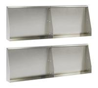 vidaXL Muro de Contención 4 uds. 60 x 12 x 30 cm Acero inoxidable