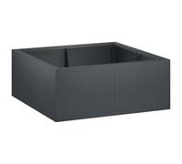 vidaXL Muro de contención 4 unidades 100 x 100 x 50 cm acero antracita