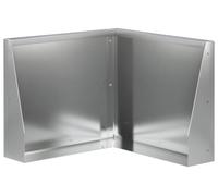 vidaXL Muro de contención, 50 x 50 x 40 cm, acero galvanizado, color plateado