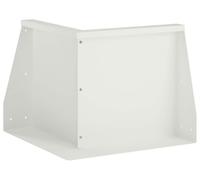 vidaXL Muro de contención, 50 x 50 x 50 cm, acero, blanco