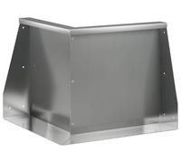 vidaXL Muro de contención, 50 x 50 x 50 cm, acero galvanizado, color plateado