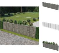 vidaXL Muro de gaviones, acero galvanizado, 450 x 30 x 100 cm - Paneles de valla