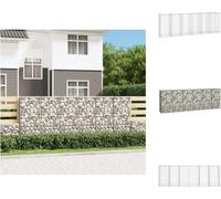 vidaXL Muro de gaviones con cubierta, acero galvanizado, 300 x 50 x 100 cm - Paneles de valla