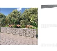 vidaXL Muro de gaviones con cubierta, acero galvanizado, 600 x 30 x 100 cm - Paneles de valla