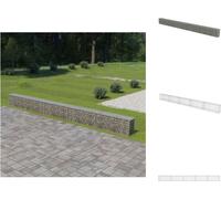 vidaXL Muro de gaviones con cubierta, acero galvanizado, 600 x 30 x 50 cm - Paneles de valla