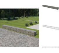 vidaXL Muro de gaviones con cubierta, acero galvanizado, 600 x 50 x 50 cm - Paneles de valla