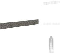 vidaXL Muro de gaviones con cubierta, acero galvanizado, 900x30x100 cm - Paneles de valla