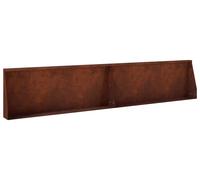 vidaXL Muros de contención, 2 unidades, 100 x 12 x 50 cm, acero resistente a la intemperie, aspecto oxidado