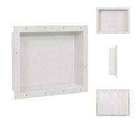 vidaXL Nicho para ducha, blanco mate, 41x51x10 cm - Paneles para ducha