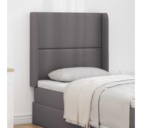 vidaXL Oreja de cabecero Gris 80 x 16 x 4 cm PVC