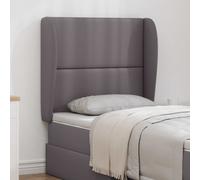vidaXL Oreja de cabecero Gris Tenue 80 x 23 x 6 cm PVC