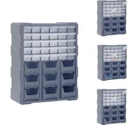vidaXL Organizador con múltiples cajones, 39 cajones, 38x16x47 cm - Cajas de herramientas