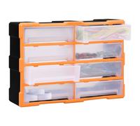 vidaXL Organizador con múltiples cajones, 8 cajones grandes, 52x16x37 cm