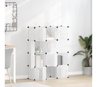 vidaXL Organizador de cubos de almacenamiento con 12 cubos y puertas
