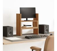 vidaXL Organizador de escritorio ajustable roble artisian 40x17x41 cm