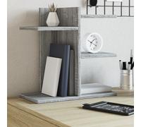 vidaXL Organizador de escritorio madera ingeniería gris 42x21,5x42 cm