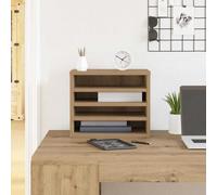vidaXL Organizador de Escritorio Roble artisan 36 x 26 x 29,5 cm