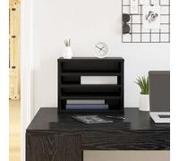 vidaXL Organizador de Escritorio Roble Negro 36 x 26 x 29,5 cm