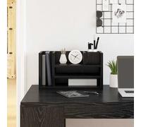 vidaXL Organizador de Escritorio Roble Negro 44,5 x 24 x 25 cm