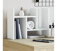 vidaXL Organizador escritorio madera blanco 34,5x15,5x35,5 cm