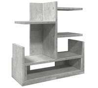 vidaXL Organizador Escritorio Madera ingeniería hormigón 49x20x52,5 cm, Almacenamiento de Escritorio, Organizador de papelería, Estante de Almacenamiento de Escritorio