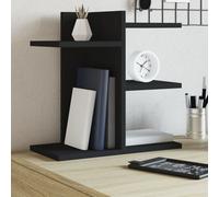 vidaXL Organizador escritorio madera ingeniería negro 42x21,5x42 cm