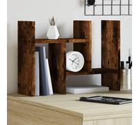 vidaXL Organizador escritorio madera roble ahumado 34,5x15,5x35,5 cm