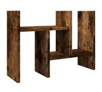 vidaXL Organizador escritorio madera roble ahumado 34,5x15,5x35,5 cm, almacenamiento de escritorio, organizador de papelería, estante de almacenamiento de escritorio