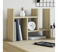 vidaXL Organizador escritorio madera roble Sonoma 34,5x15,5x35,5 cm